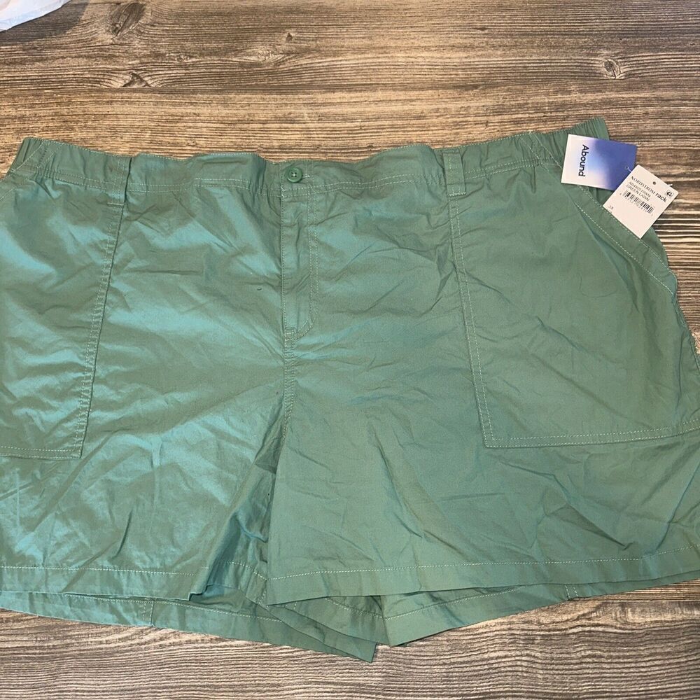Abound Size XXXL Lawn Green Pull-On Shorts, NWT. 5